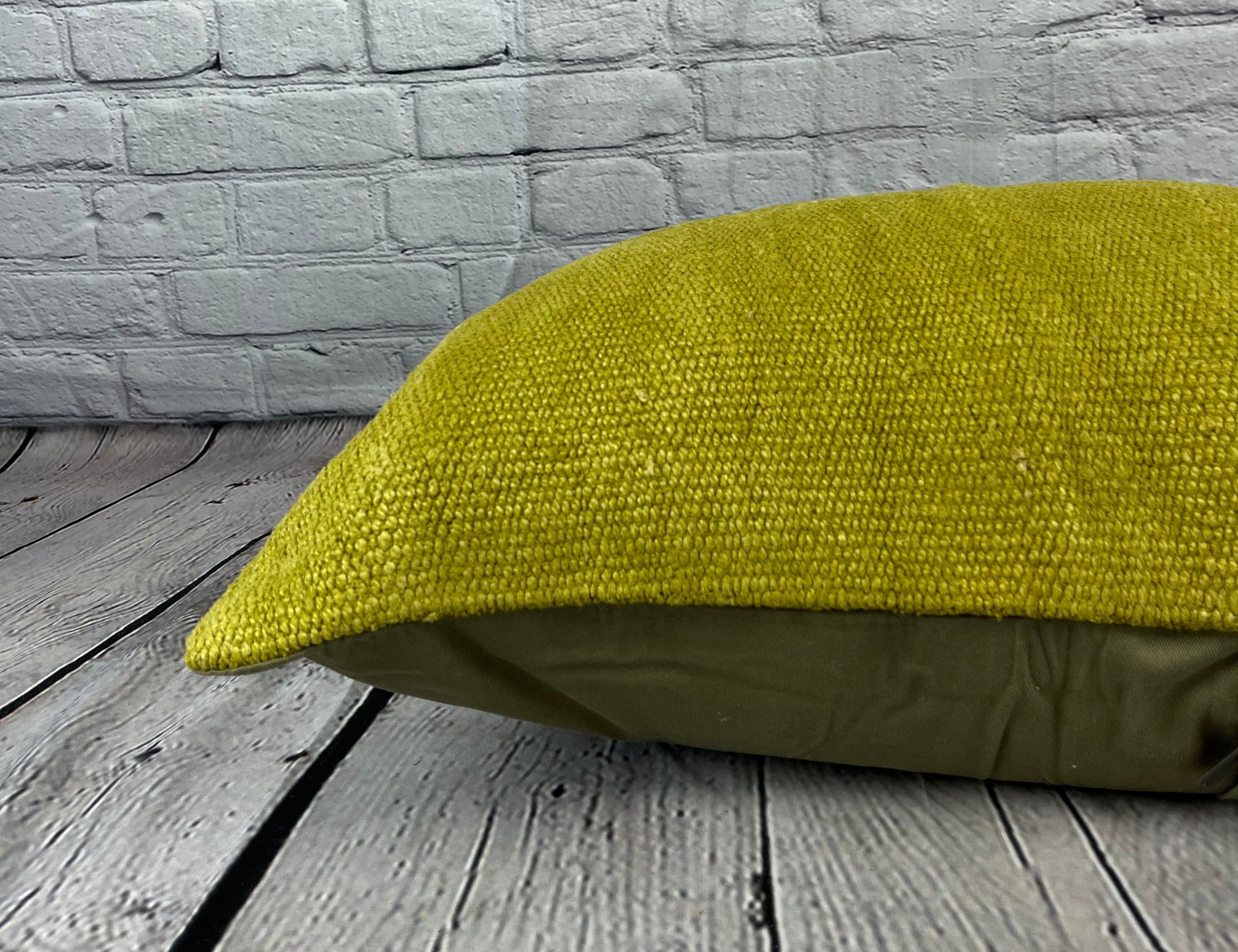 16 x 24 Hemp Pillow Turkish Cushion Natural Green Pillow Cushion Cover #6374