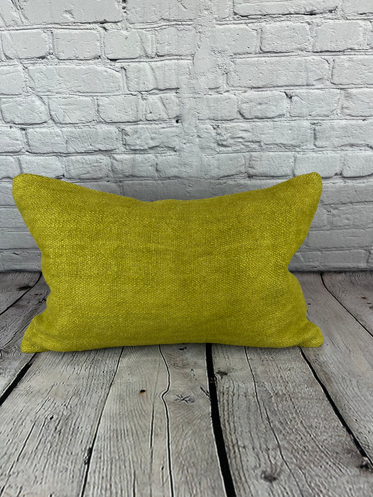 16 x 24 Hemp Pillow Turkish Cushion Natural Green Pillow Cushion Cover #6379