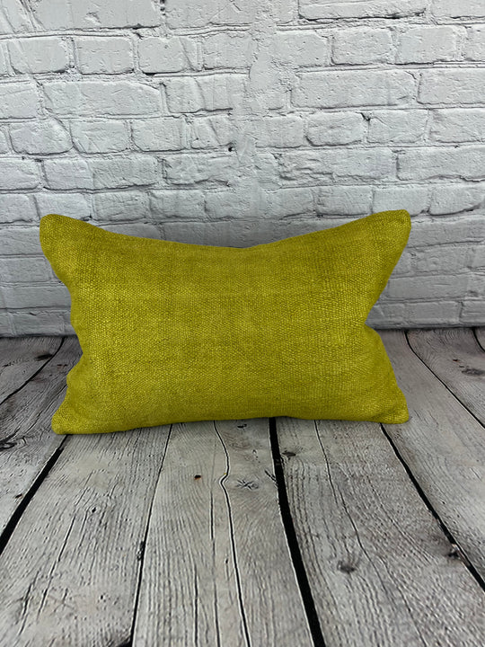 16 x 24 Hemp Pillow Turkish Cushion Natural Green Pillow Cushion Cover #6387