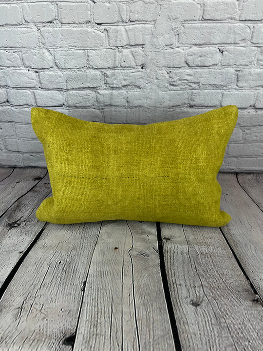 16 x 24 Hemp Pillow Turkish Cushion Natural Green Pillow Cushion Cover #6388