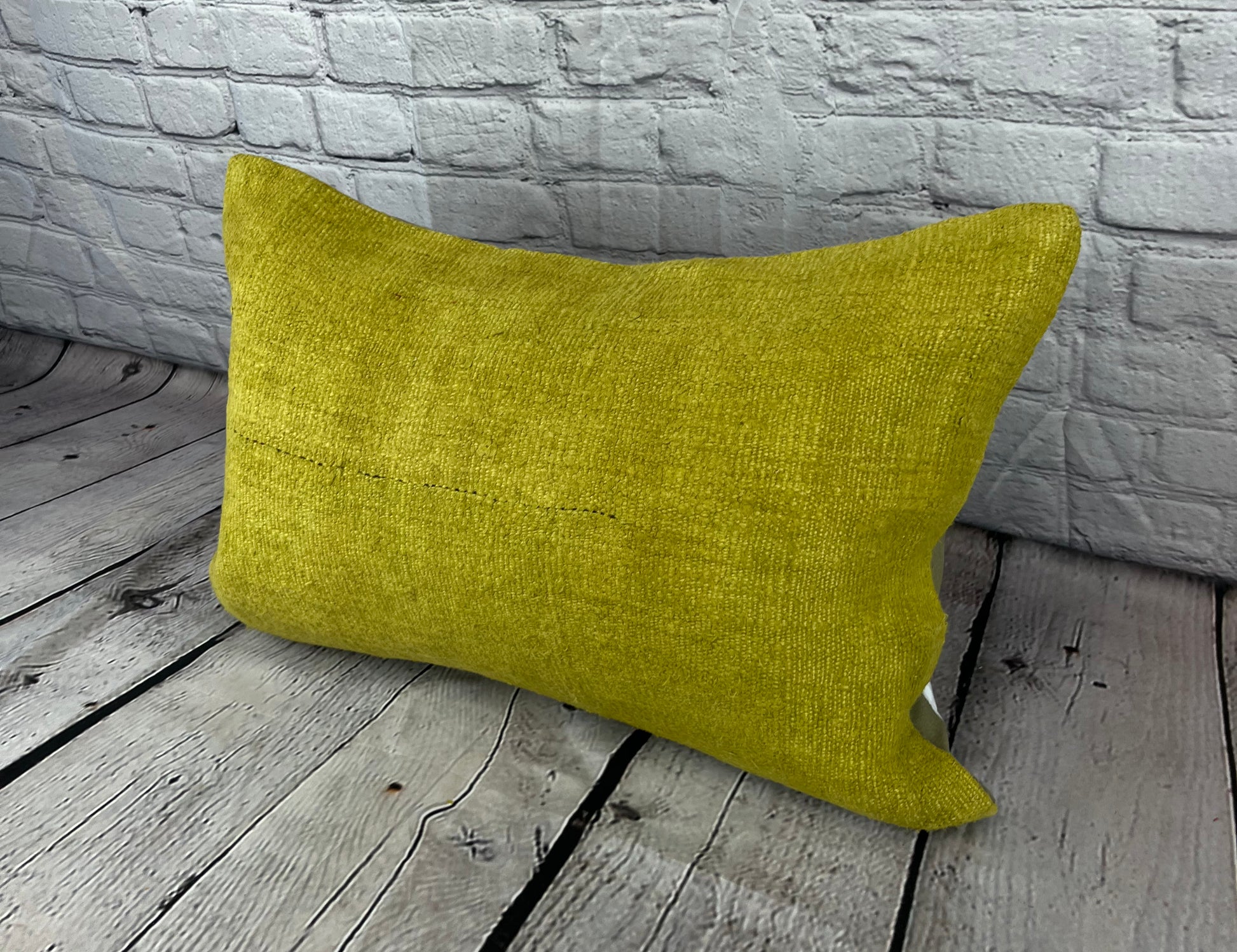 16 x 24 Hemp Pillow Turkish Cushion Natural Green Pillow Cushion Cover #6388