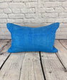 16 x 24 Hemp Pillow Turkish Cushion Natural Blue Pillow Cushion Cover #6248