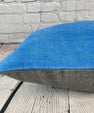 16 x 24 Hemp Pillow Turkish Cushion Natural Blue Pillow Cushion Cover #6248