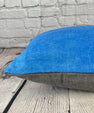 16 x 24 Hemp Pillow Turkish Cushion Natural Blue Pillow Cushion Cover #6255