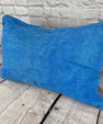 16 x 24 Hemp Pillow Turkish Cushion Natural Blue Pillow Cushion Cover #6242