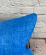 16 x 24 Hemp Pillow Turkish Cushion Natural Blue Pillow Cushion Cover #6241