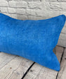 16 x 24 Hemp Pillow Turkish Cushion Natural Blue Pillow Cushion Cover #6258