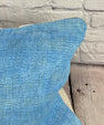 16 x 24 Hemp Pillow Turkish Cushion Natural Blue Pillow Cushion Cover #6223