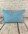 16 x 24 Hemp Pillow Turkish Cushion Natural Blue Pillow Cushion Cover #6227