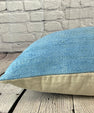 16 x 24 Hemp Pillow Turkish Cushion Natural Blue Pillow Cushion Cover #6227