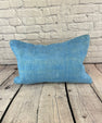 16 x 24 Hemp Pillow Turkish Cushion Natural Blue Pillow Cushion Cover #6226