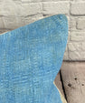 16 x 24 Hemp Pillow Turkish Cushion Natural Blue Pillow Cushion Cover #6226