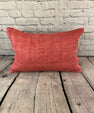16 x 24 Hemp Pillow Turkish Cushion Natural Red Pillow Cushion Cover #6019