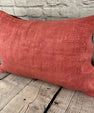 16 x 24 Hemp Pillow Turkish Cushion Natural Red Pillow Cushion Cover #6019