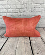 16 x 24 Hemp Pillow Turkish Cushion Natural Red Pillow Cushion Cover #6012