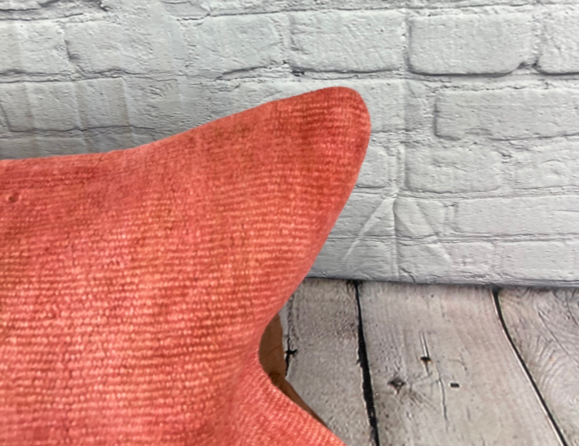 16 x 24 Hemp Pillow Turkish Cushion Natural Red Pillow Cushion Cover #6012