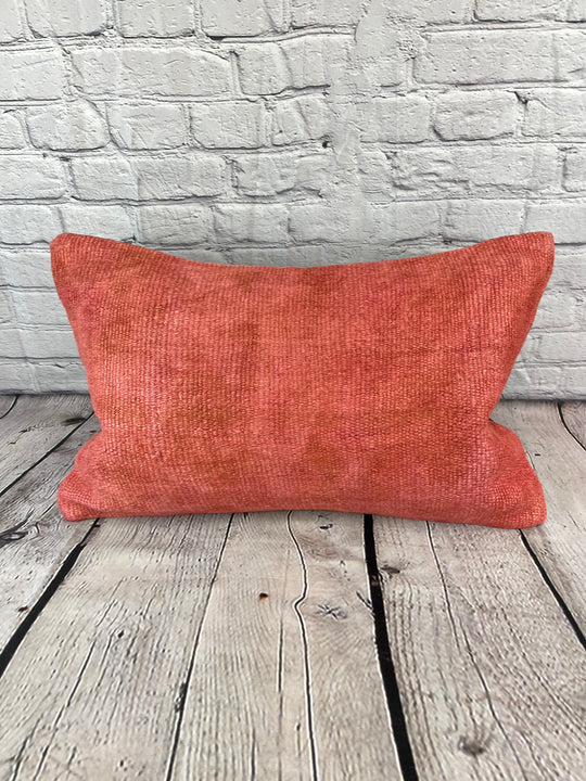 16 x 24 Hemp Pillow Turkish Cushion Natural Red Pillow Cushion Cover #6013