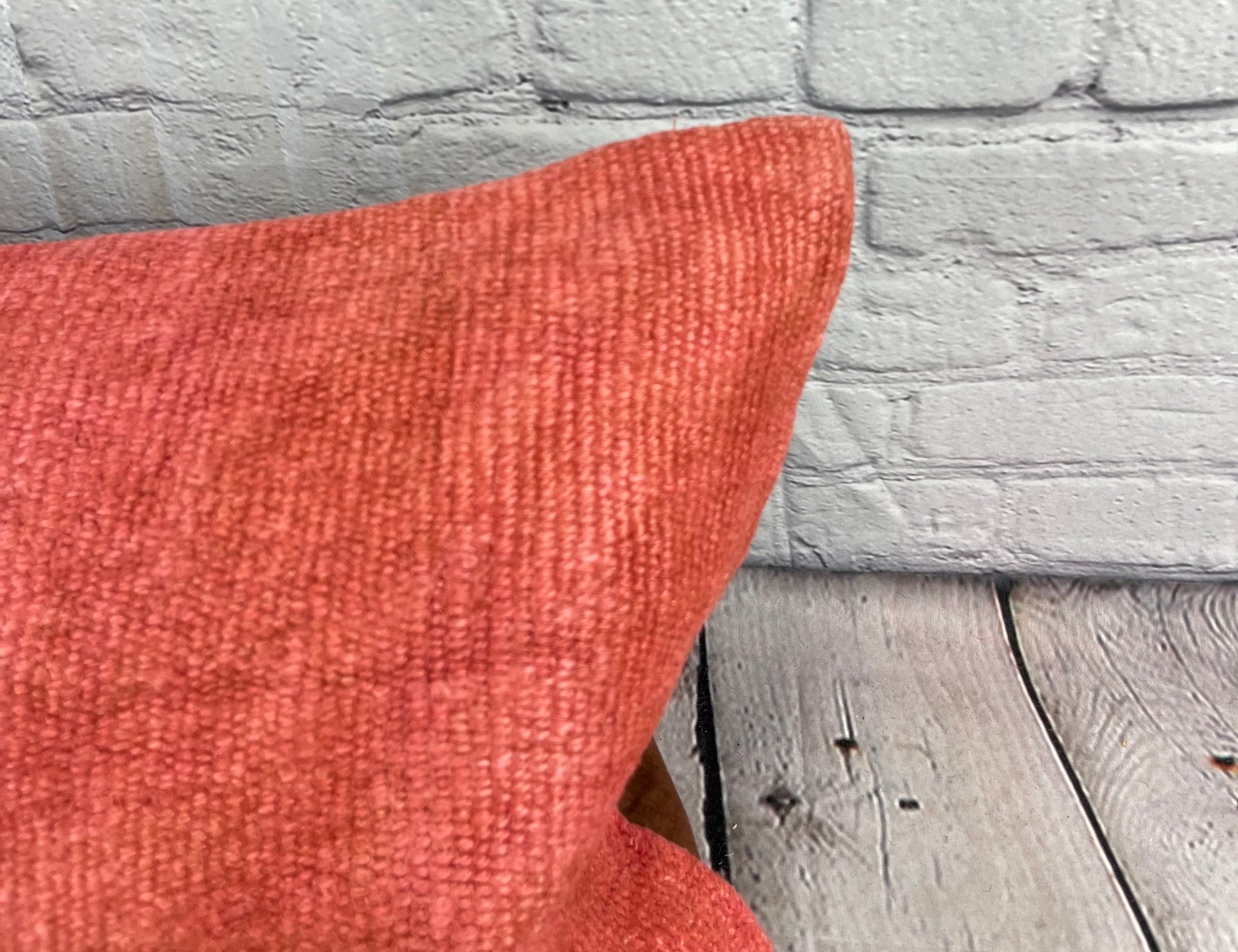 16 x 24 Hemp Pillow Turkish Cushion Natural Red Pillow Cushion Cover #6013