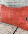 16 x 24 Hemp Pillow Turkish Cushion Natural Red Pillow Cushion Cover #6009