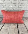 16 x 24 Hemp Pillow Turkish Cushion Natural Red Pillow Cushion Cover #6003