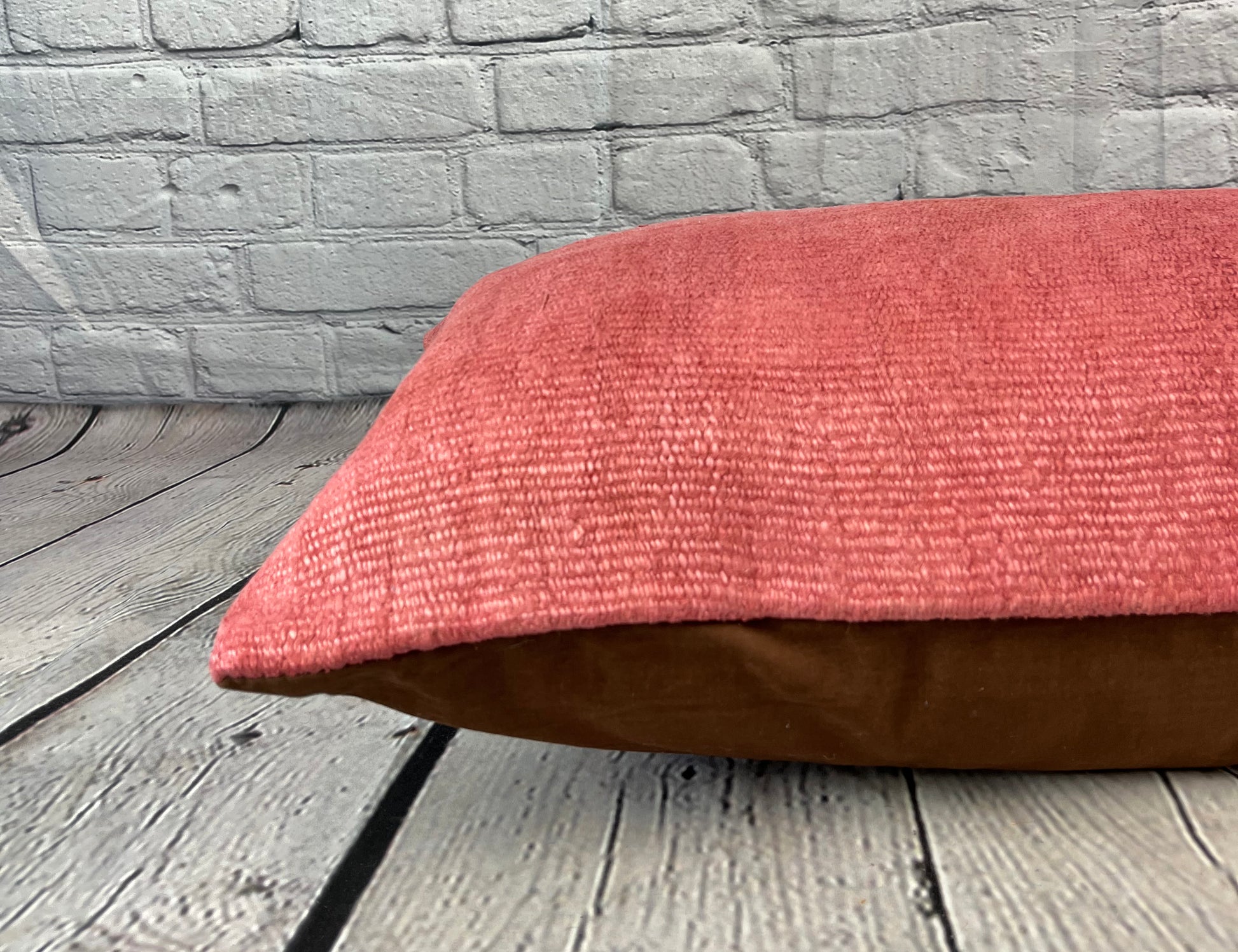 16 x 24 Hemp Pillow Turkish Cushion Natural Red Pillow Cushion Cover #6003