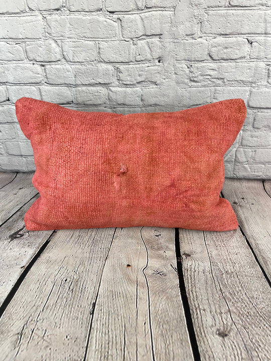 16 x 24 Hemp Pillow Turkish Cushion Natural Red Pillow Cushion Cover #6001