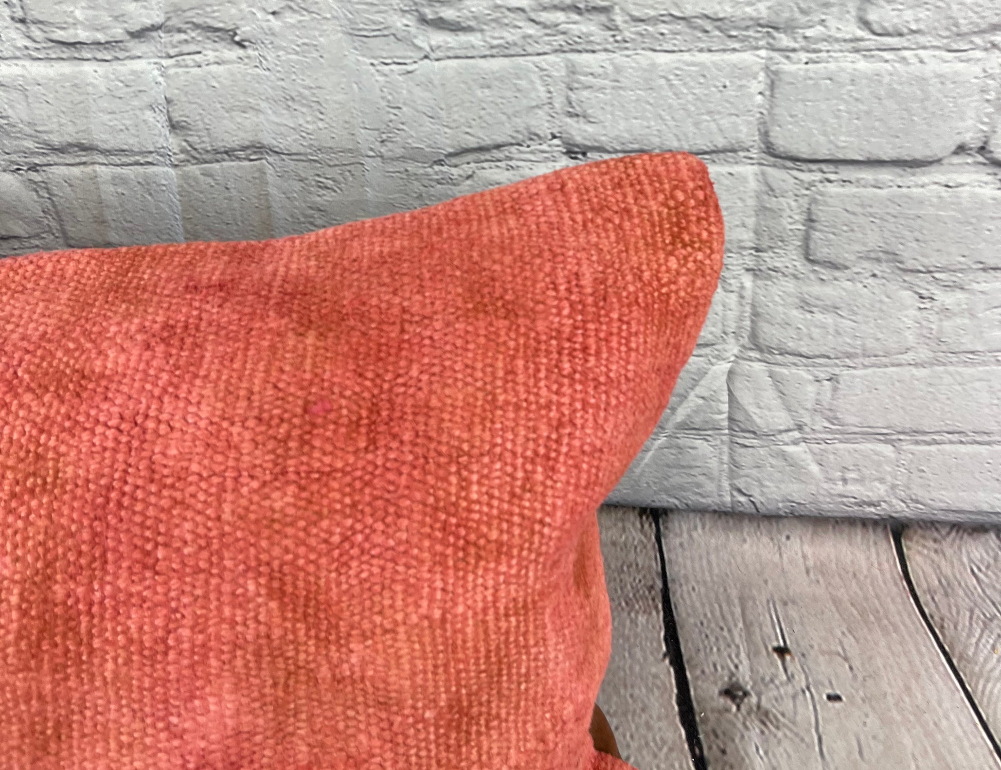 16 x 24 Hemp Pillow Turkish Cushion Natural Red Pillow Cushion Cover #6001