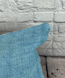 16 x 24 Hemp Pillow Turkish Cushion Natural Blue Pillow Cushion Cover #6221