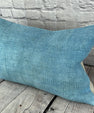 16 x 24 Hemp Pillow Turkish Cushion Natural Blue Pillow Cushion Cover #6216