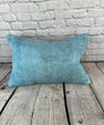 16 x 24 Hemp Pillow Turkish Cushion Natural Blue Pillow Cushion Cover #6220