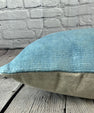 16 x 24 Hemp Pillow Turkish Cushion Natural Blue Pillow Cushion Cover #6220