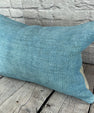 16 x 24 Hemp Pillow Turkish Cushion Natural Blue Pillow Cushion Cover #6215