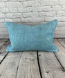 16 x 24 Hemp Pillow Turkish Cushion Natural Blue Pillow Cushion Cover #6212