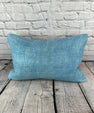 16 x 24 Hemp Pillow Turkish Cushion Natural Blue Pillow Cushion Cover #6210