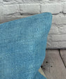 16 x 24 Hemp Pillow Turkish Cushion Natural Blue Pillow Cushion Cover #6210