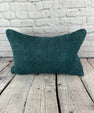 16 x 24 Hemp Pillow Turkish Cushion Natural Grayish Blue Pillow Cushion Cover #6391