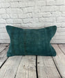 16 x 24 Hemp Pillow Turkish Cushion Natural Grayish Blue Pillow Cushion Cover #6395