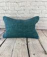 16 x 24 Hemp Pillow Turkish Cushion Natural Grayish Blue Pillow Cushion Cover #6397