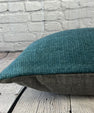 16 x 24 Hemp Pillow Turkish Cushion Natural Grayish Blue Pillow Cushion Cover #6397
