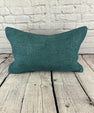 16 x 24 Hemp Pillow Turkish Cushion Natural Grayish Blue Pillow Cushion Cover #6405