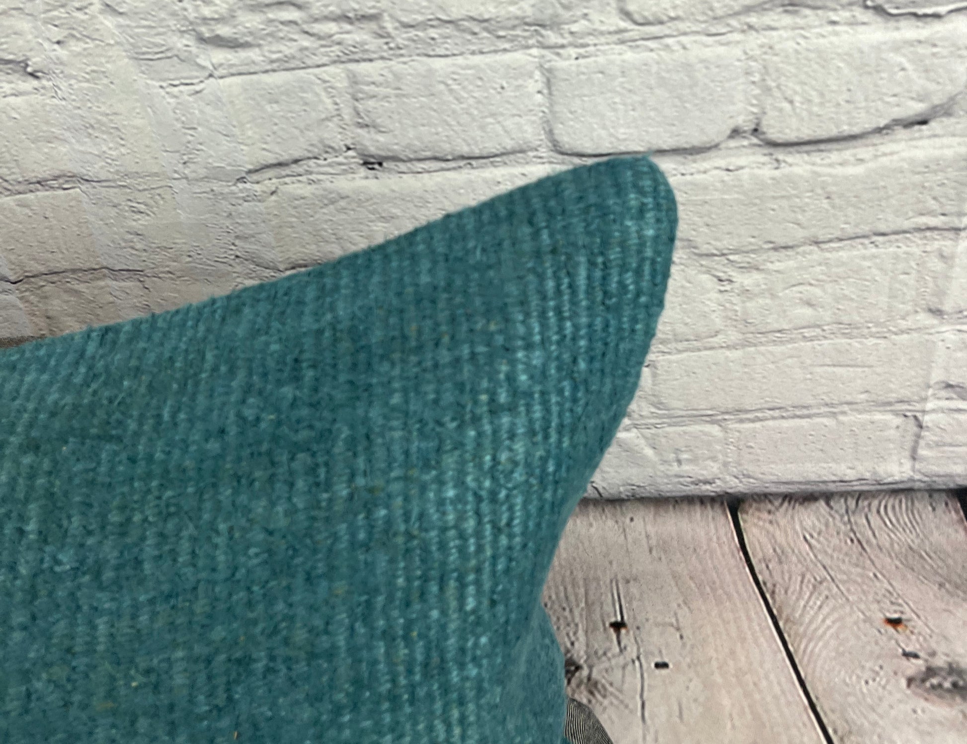 16 x 24 Hemp Pillow Turkish Cushion Natural Grayish Blue Pillow Cushion Cover #6405
