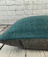 16 x 24 Hemp Pillow Turkish Cushion Natural Grayish Blue Pillow Cushion Cover #6405
