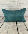 16 x 24 Hemp Pillow Turkish Cushion Natural Grayish Blue Pillow Cushion Cover #6407