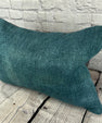 16 x 24 Hemp Pillow Turkish Cushion Natural Grayish Blue Pillow Cushion Cover #6407