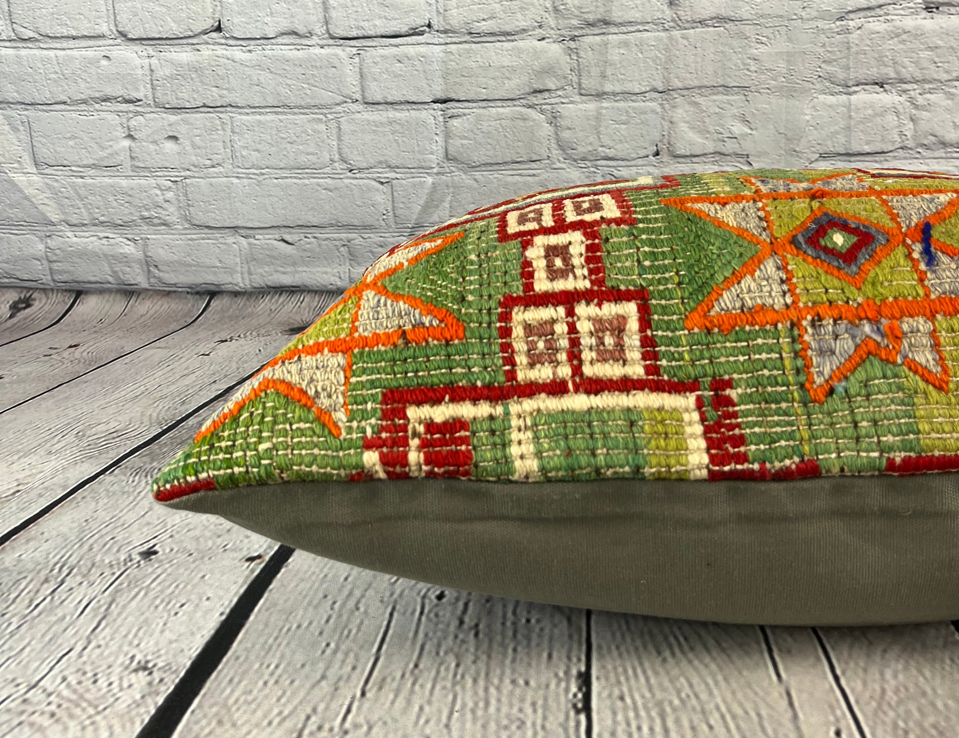 16 x 24 Kilim Pillow Aegean Essence Turkish Pillow Cushion Cover #6923