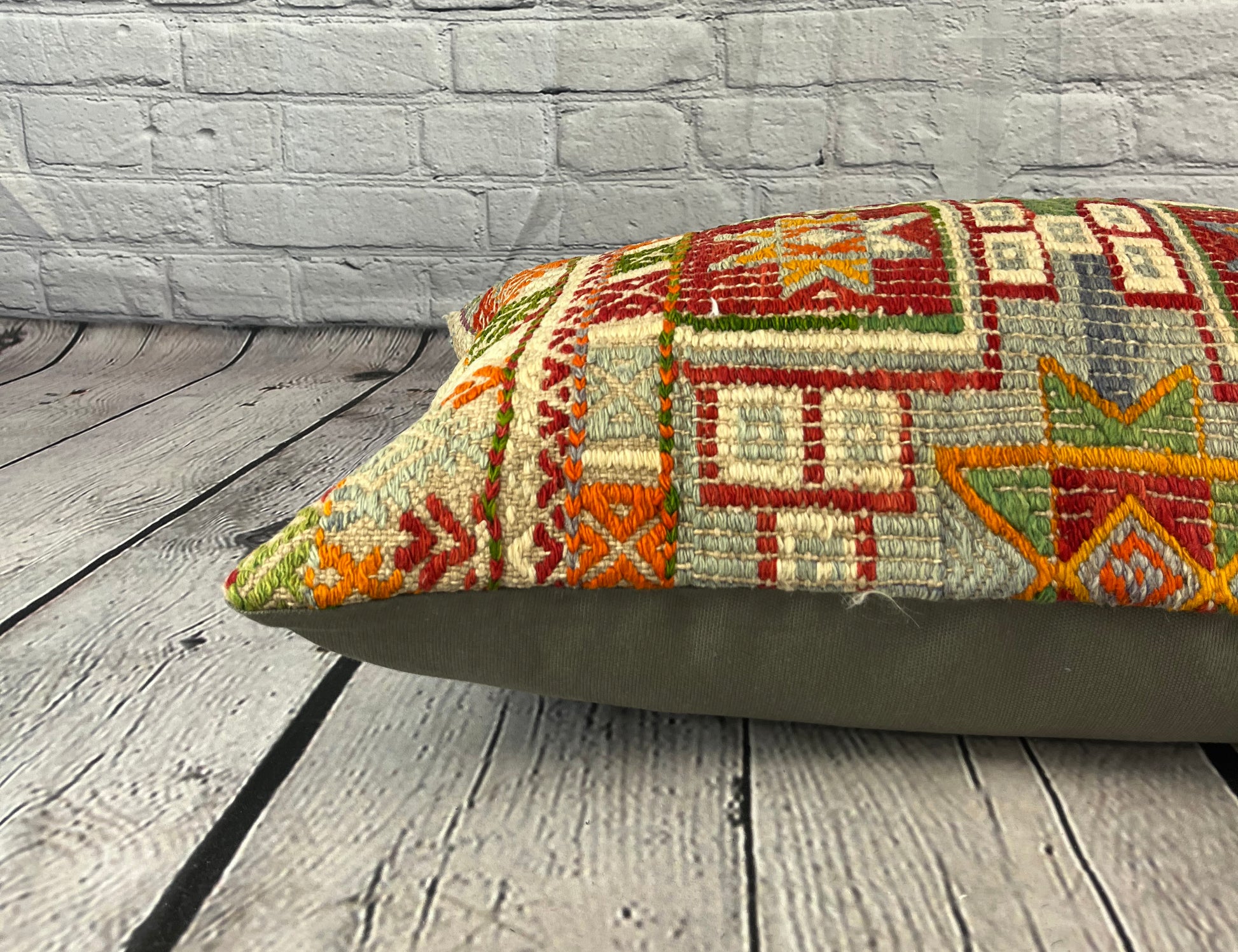 16 x 24 Kilim Pillow Istanbul Whispers Turkish Pillow Cushion Cover #6857