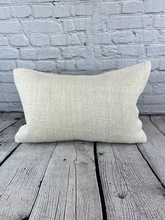 16 x 24 Hemp Pillow Turkish Cushion Natural White Pillow Cushion Cover #7743