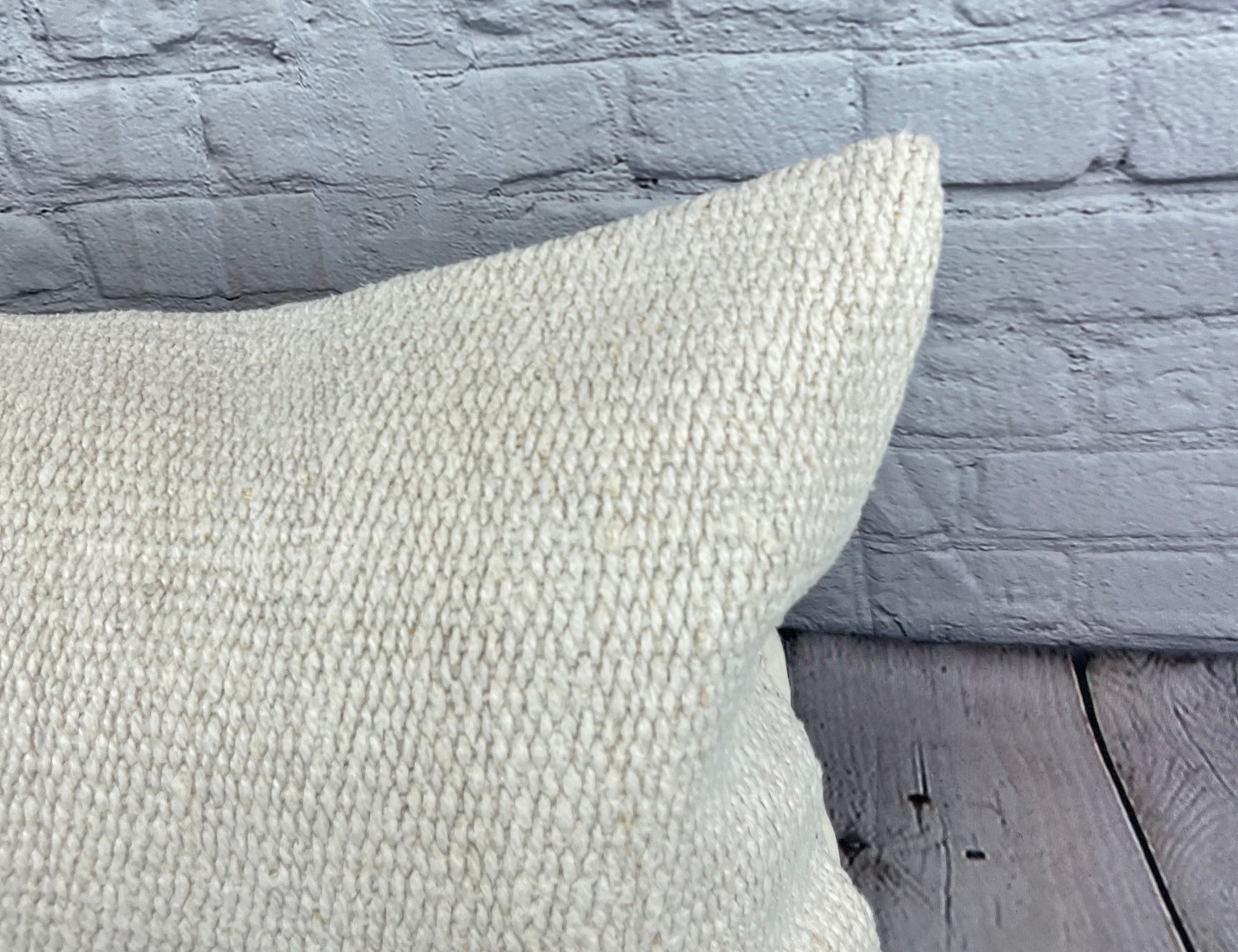 16 x 24 Hemp Pillow Turkish Cushion Natural White Pillow Cushion Cover #7743
