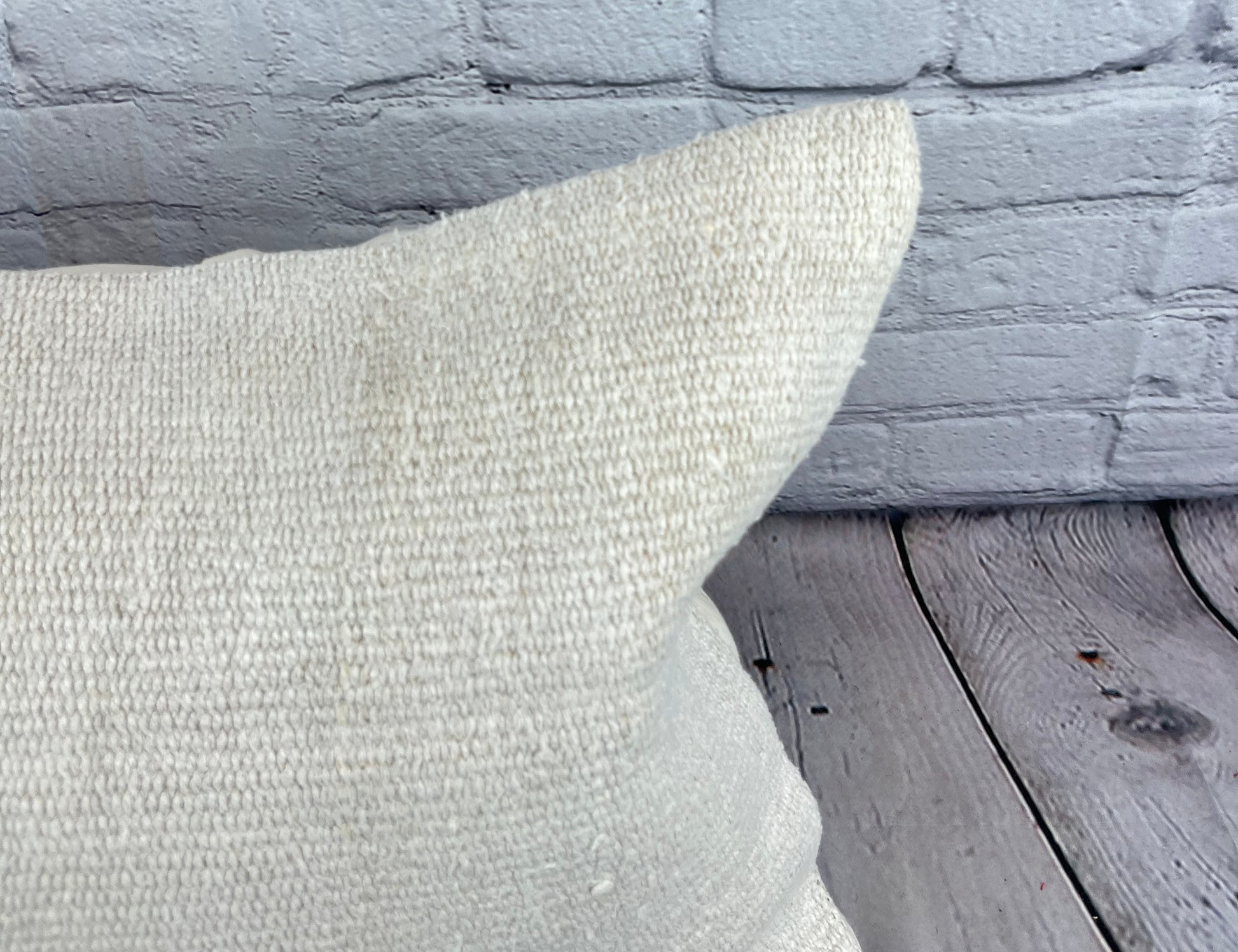 16 x 24 Hemp Pillow Turkish Cushion Natural White Pillow Cushion Cover #7741
