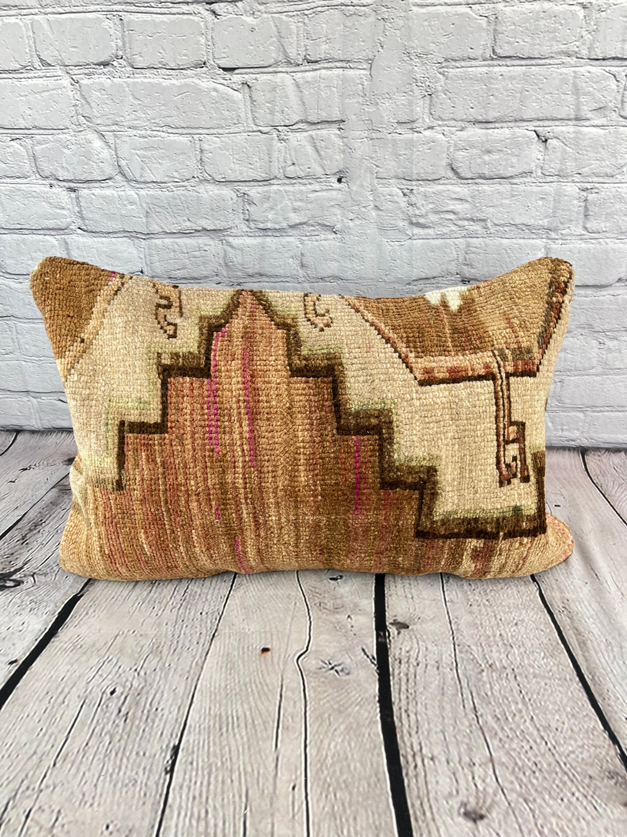 Turkish Silver Color Kilim Pillow | Eclectic Kilim Cushion Cover | Ethnic Anatolian Rug Pillow store